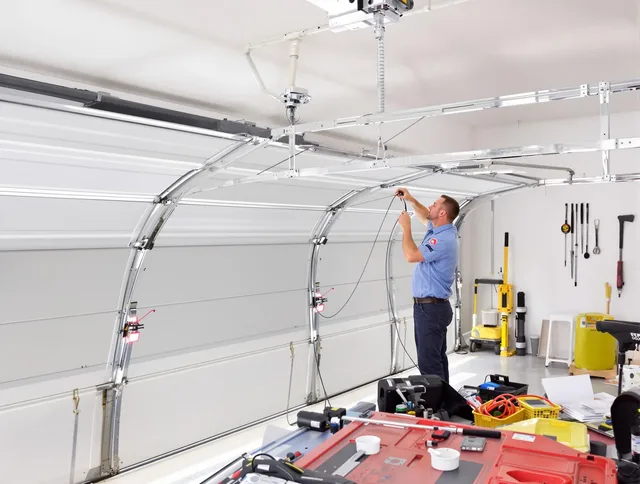 Garage door cable repair service by Long Beach Garage Door Repair in Long Beach