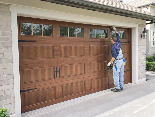 Custom garage door showcase by Long Beach Garage Door Repair in Long Beach