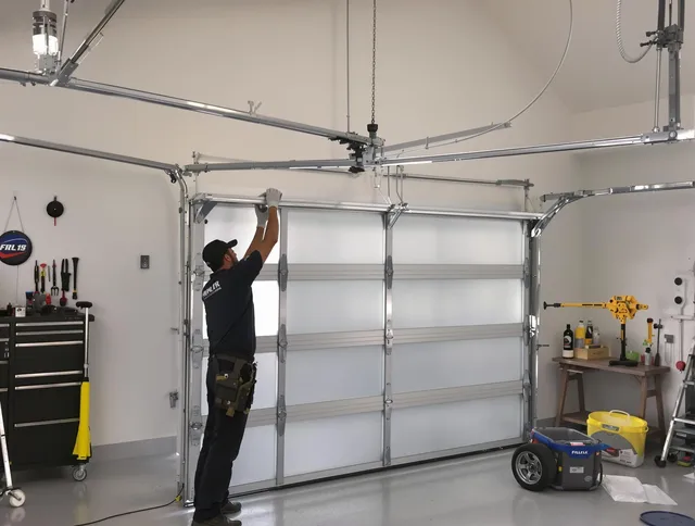 Long Beach Garage Door Repair certified team performing precision garage door installation in Long Beach