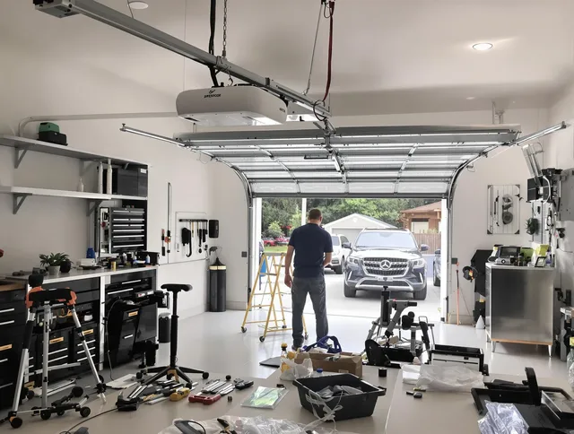 Garage door opener installation by Long Beach Garage Door Repair in Long Beach