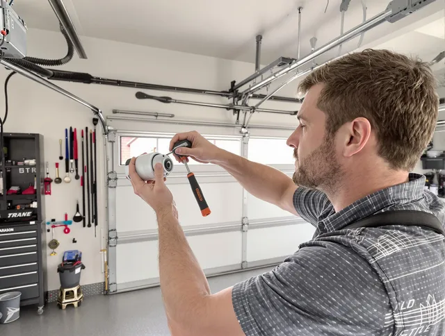 Garage door opener repair service by Long Beach Garage Door Repair in Long Beach