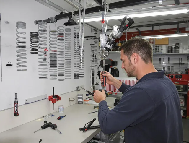 Long Beach Garage Door Repair safety certified technician performing precision spring replacement in Long Beach
